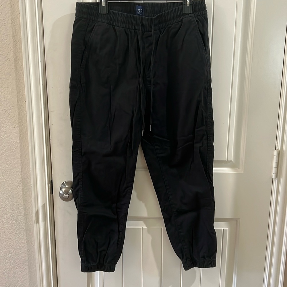 GAP twill drawstring jogger pants
